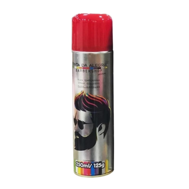 Tintura Spray Da Alegria Barbeshop 250 ml Vermelho