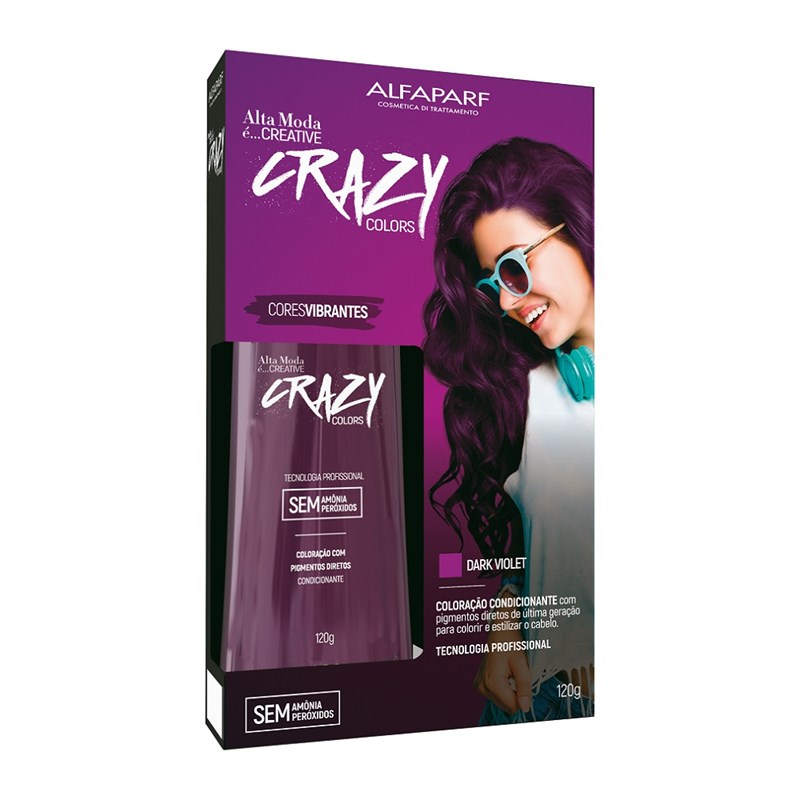 Tonalizante Alta Moda Creative Crazy Color Dark Violet - LojasLivia