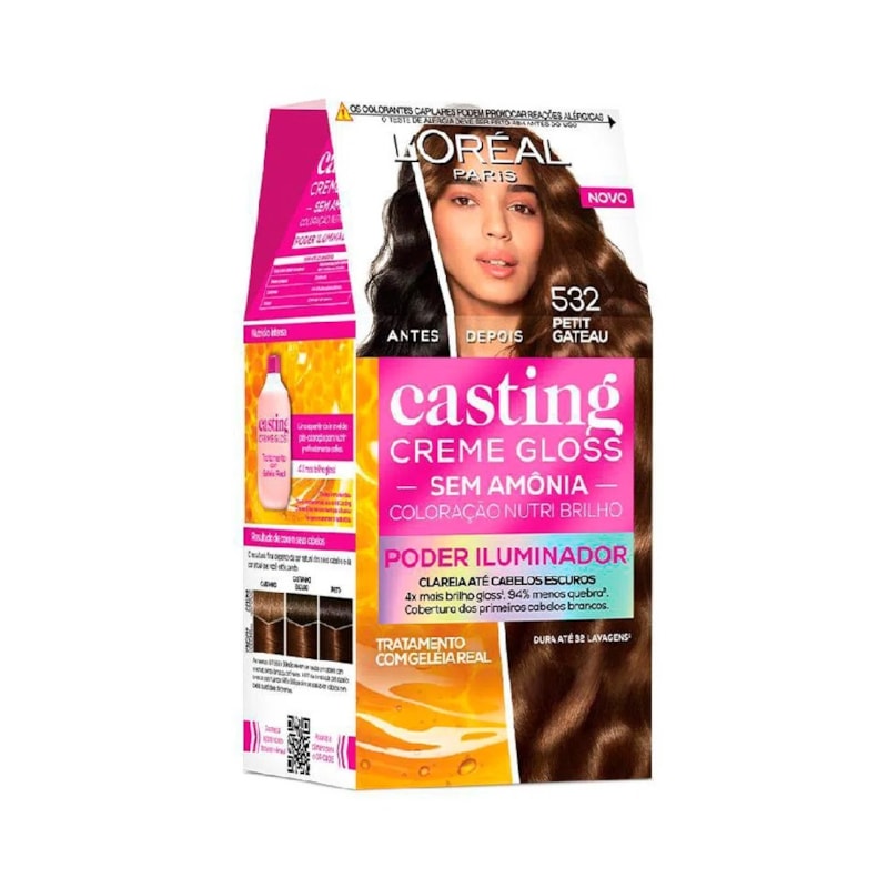 Tonalizante L'oréal Paris Casting Creme Gloss Petit Gateau 532