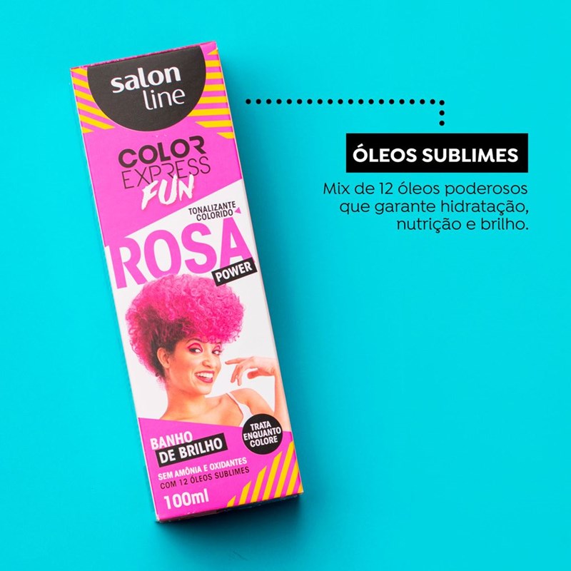 Tonalizante Salon Line Color Express Fun 100 ml  Rosa Power