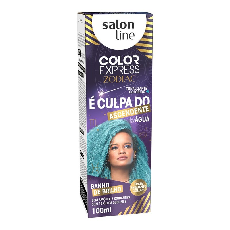 Tonalizante Salon Line Color Express Zodiac 100 ml Verde Água