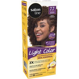 Tonalizante Salon Line Light Color Marrom Dourado 7.7