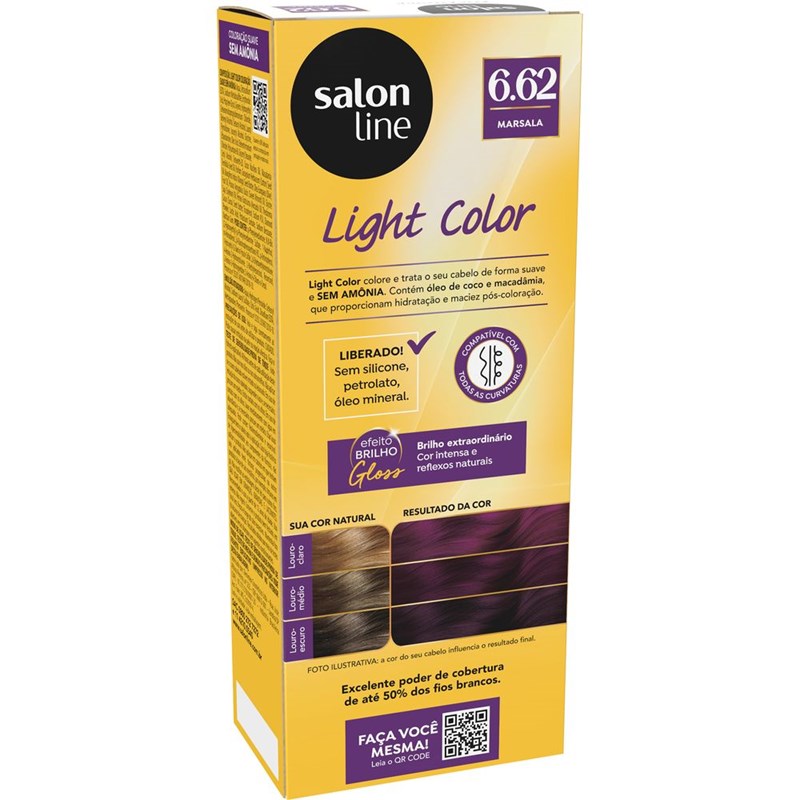 Tonalizante Salon Line Light Color Marsala 6.62