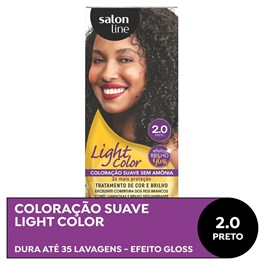 Tonalizante Salon Line Light Color Preto 2.0
