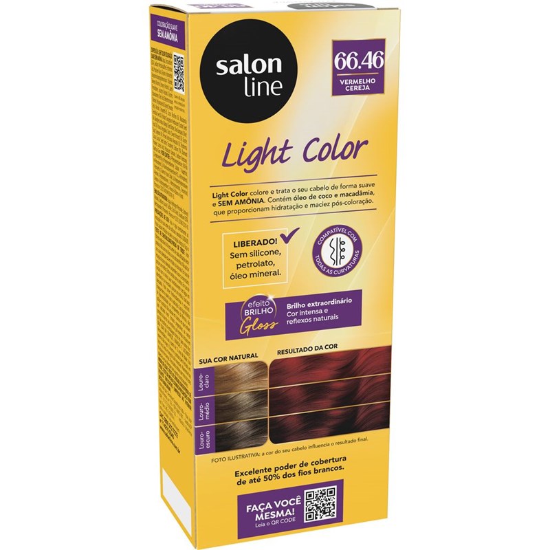 Tonalizante Salon Line Light Color Vermelho Cereja 66.46
