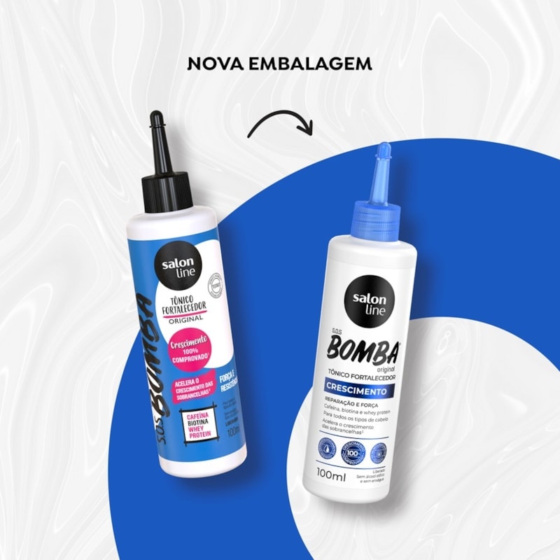 Tônico Fortalecedor Salon Line S.O.S Bomba 100 ml Crescimento