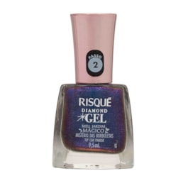 Top Coat Risqué Diamond Gel Meu Jardim Mágico 9,5 ml Mistério das Borboletas