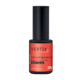 Top Coat Vertix Pro Nails 10 gr Max Brilho