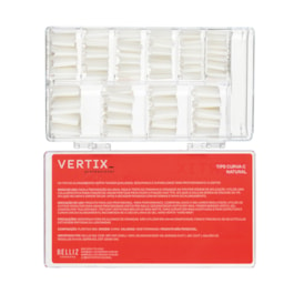 Unhas Tips Vertix Pro Nails Curva C Natural 500 unidades